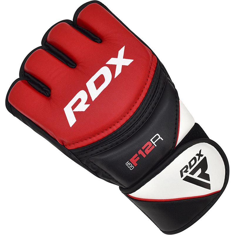 KSD RDX F12 MMA Grappling Gloves Mens - Red