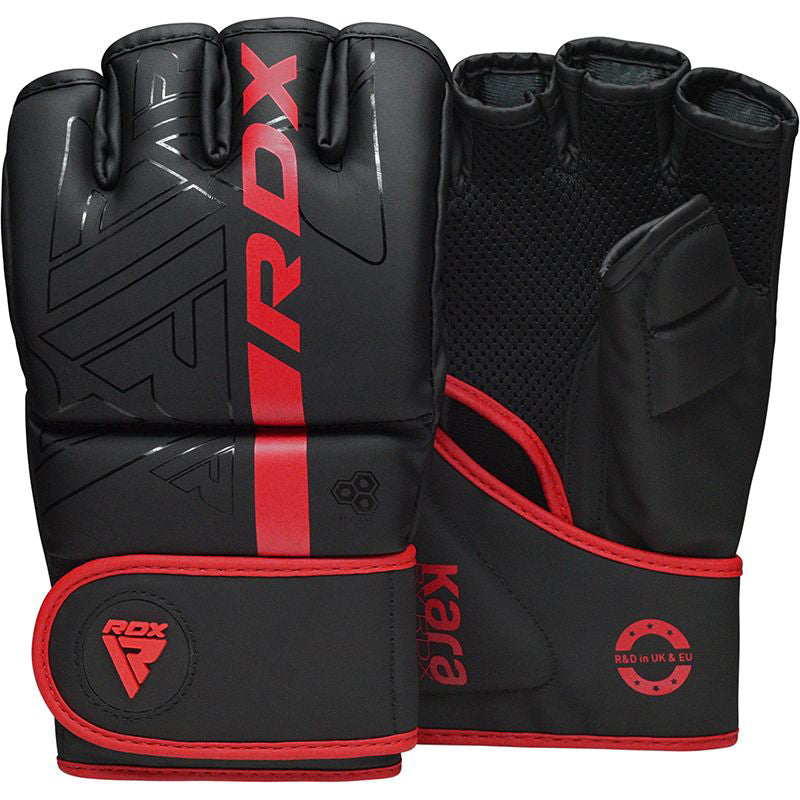 KSD x RDX F6 KARA MMA Grappling Gloves - Red