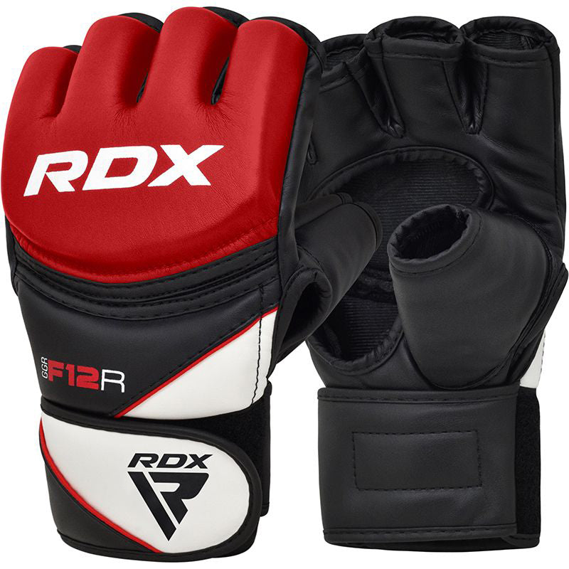 KSD RDX F12 MMA Grappling Gloves Mens - Red